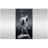 Swarovski SCS Collection Annual Edition Crystal Figure 'Pierrot', from the 'Masquerade Series',