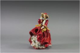 Royal Doulton Figure ' Top Of The Hill ' Style one. HN.1834. Issued 1937, Designer L. Harradine.