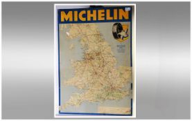 Michelin Motoring Metal Wall Map 23 by 34 inches.