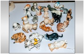 Collection of Danbury Mint Kitten Figures (24) in total. In good condition.