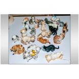 Collection of Danbury Mint Kitten Figures (24) in total. In good condition.