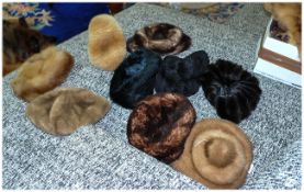 Collection Of Various Fur Hats