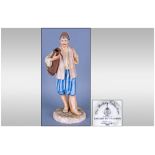 Royal Worcester James Hadley Figure 'The Eastern Watercarrier' modelled by James Hadley. Stands