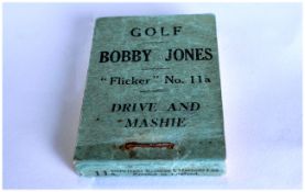 Bobby Jones Golf Flicker Book, 'Drive and Mashie, 'Flicker' No.11a from the 'Teach the Game, First