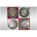 Four Caverswall Limited Edition Christmas Plates, dated 1979, 1980, 1981 & 1982. All boxed with