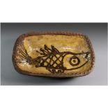 Rare Slipware Winchcombe Pottery Dish By Michael Cardew, England Circa 1930. 9.75'' wide. 2.5'' in