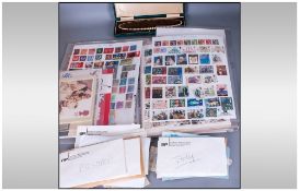Mixed Lot Of Ephemera To Include A Christmas 1979 American Full Sheet, Odd World Stock Stamps,