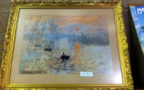 Framed Monet Print