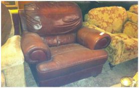 Chestnut Brown Leather Armchair