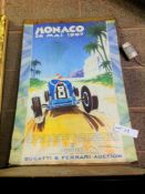 Monaco Racing Poster