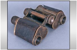 Carl Zeiss Gena German Fussartillerie (Foot Artillery) Military Binoculars.