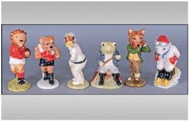Beswick Special Edition Sporting Animal Figures, set of six,     from the sporting characters