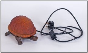 Table Lamp In The Form Of A Tortoise.