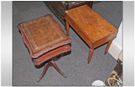 A Victorian Mahogany Lidded Bidet. The pottery bowl to interior is missing. Together with a side