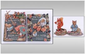 Collection Of Beatrix Potter Westminster Addition Ceramic Ornaments, 4 In Total. To include "The