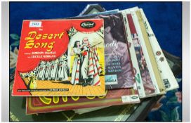 Vinyl LPs Of Famous Musicals including Desert Song, Chu Chu Chow, King's Rhapsody, Oklahoma, South