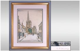 L.S.Lowry 1887-1976 Pencil Signed Limited Edition Colour Print Of 850. Published by Grove Galleries,