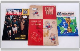 A Scrapbook Containing 1966 World Cup Final Cuttings and a 1937 FA Cup Final ticket for the east
