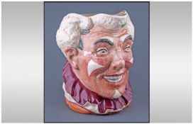 Royal Doulton Character Jug . The Clown- White Hair. Variation 3. Issued 1951- 1955. D6322 Height