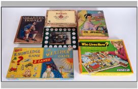 A Collection of Assorted Games including 'Loto Japonais', 'Who Lives Here', 'The Weather Game'.
