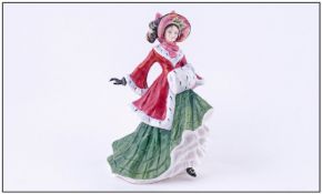 Royal Doulton Figure "Winter Time" HN 3622. Issued 1995-1996. Designer Valerie Annand. Height 8.5