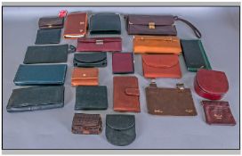 Collection of Leather Wallets and Purses.