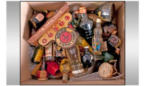 Collection Of Assorted Miniature Alcohol Bottles.