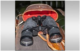 Milo Field Binoculars. 10 x 50. In case.