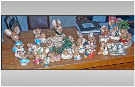 Collection Of Assorted Pendelfin Figures. Approximately 32 in total.