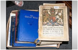 A Collection Of Books. Comprising King Alberts Book, The wonder book of the navy, George V1, The