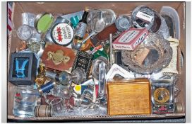 Box of Assorted Collectables including silver plated items, boxes, various bowls and glasses and
