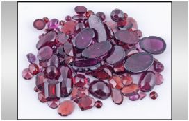 Collection Of Assorted Loose Garnet Gemstones.