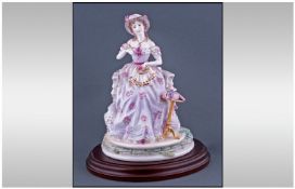 Royal Worcester Limited Edition Figurine "Embroidery" RW 4600. Number 76/2500, Graceful Arts Series,