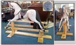 Quality Hand Crafted 'Derby Rockers' Rocking Horse  Consisting of a hardwood base, real horse hair