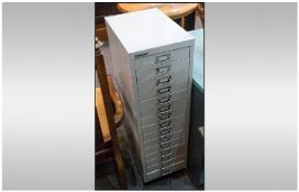 Bisley 20 Drawer Office Metal Filing Cabinet.
