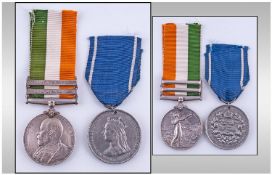 Kings South Africa Medal, With Two Clasps South Africa 1901 And 1902. Awarded To 957 PTE J Smith