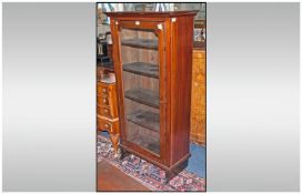 Victorian Adapted Mahogany Book Case, With Glazed Door, with Four Adjustable Shelves. Height 55