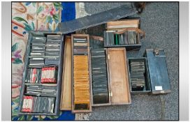 A Quantity Of Magic Lantern Slides Contained In Six Boxes. Various subjects to include topographical