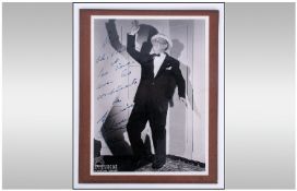 Maurice Chevalier Signed In Ink By The Artist Himself Black And White Photo. Date 1953. 9 x 6.5