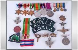 WW2 Group Of Six Medals. Comprising The 1939-1945 Star, The African Star with First Army Clasp,