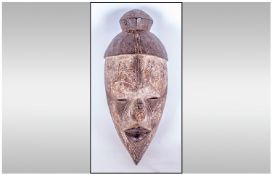 African Ogoni Mask. Height 13.75 inches.
