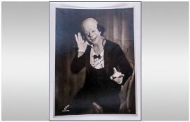 Noni World Famous Musical Hall Clown Of The 1920's And 1930's, Signed in ink black and white