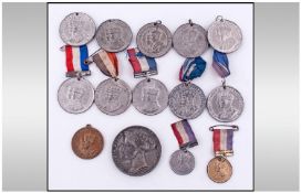 Bag Of 14 Mixed Royal Medals.