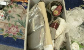 Box of Assorted Ceramics including ceramics, metal ware and collectables.
