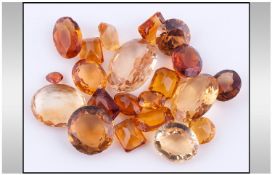 Collection Of Assorted Loose Citrine Gemstones.