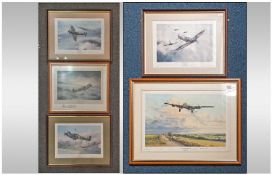 Military Interest. Robert Taylor Collection Of Five Framed Prints. Comprising; 1, limited edition