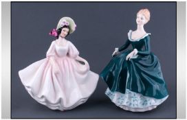 Royal Doulton Figures, 2 in total. 1. Sunday Best HN2698, Modelled by Peggy Davies, Issued in 1985-