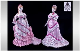 Royal Worcester Limited Edition Figures, 2 in total. 1. First Dance, number     150/7500.C.W.264-R.