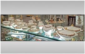 Royal Doulton "Winthrop" 56 Piece Tea And Dinner Service. H.4969. Comprising large oval serving