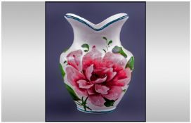 Wemyss Cabbage Roses Vase. Height 5 inches.
